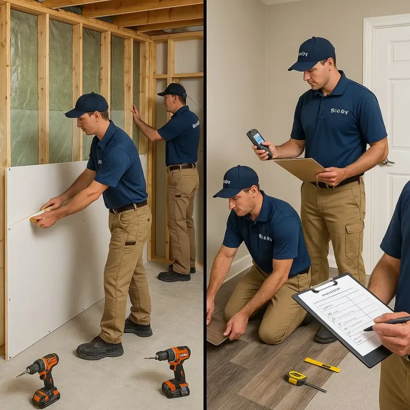 Repairs and Reconstruction process in New London, IA